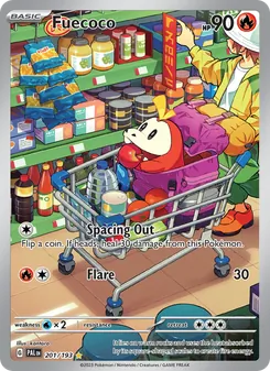 Fuecoco card from Paldea Evolved, number 201/193