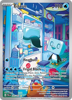 Eiscue card from Paldea Evolved, number 205/193