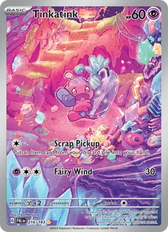 Tinkatink card from Paldea Evolved, number 216/193
