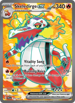 Skeledirge ex card from Paldea Evolved, number 233/193