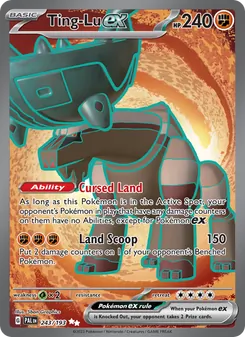 Ting-Lu ex card from Paldea Evolved, number 243/193