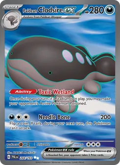 Paldean Clodsire ex card from Paldea Evolved, number 244/193