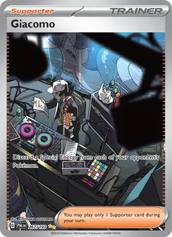 Giacomo card from Paldea Evolved, number 267/193