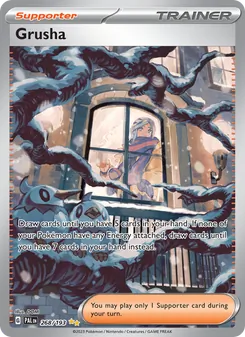 Grusha card from Paldea Evolved, number 268/193
