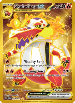 Skeledirge ex card from Paldea Evolved, number 272/193