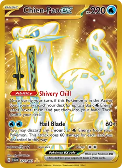 Chien-Pao ex card from Paldea Evolved, number 274/193