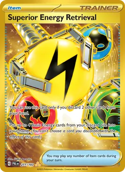 Superior Energy Retrieval card from Paldea Evolved, number 277/193