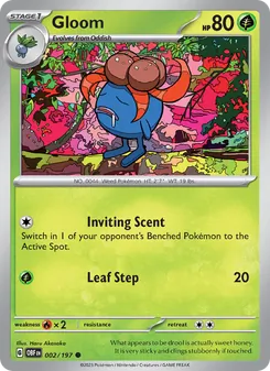 Gloom card from Obsidian Flames, number 002/197