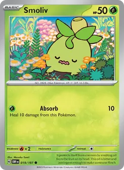 Smoliv card from Obsidian Flames, number 019/197