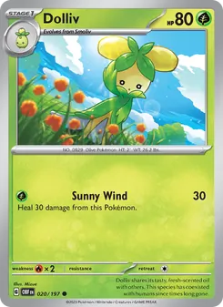 Dolliv card from Obsidian Flames, number 020/197