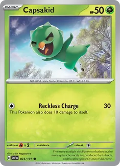 Capsakid card from Obsidian Flames, number 023/197