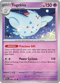 Togekiss card from Obsidian Flames, number 085/197