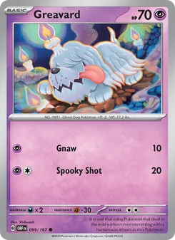 Greavard card from Obsidian Flames, number 099/197