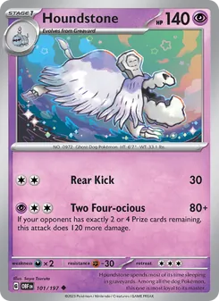 Houndstone card from Obsidian Flames, number 101/197