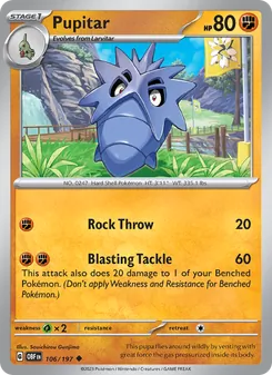 Pupitar card from Obsidian Flames, number 106/197