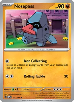 Nosepass card from Obsidian Flames, number 107/197
