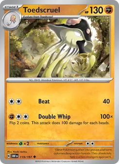 Toedscruel card from Obsidian Flames, number 119/197