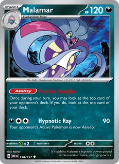 Malamar card from Obsidian Flames, number 138/197
