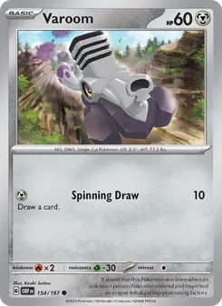 Varoom card from Obsidian Flames, number 154/197