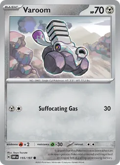 Varoom card from Obsidian Flames, number 155/197