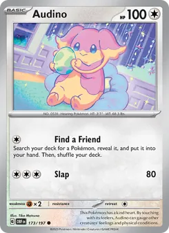 Audino card from Obsidian Flames, number 173/197