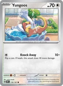 Yungoos card from Obsidian Flames, number 176/197