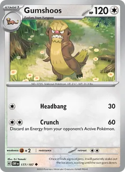 Gumshoos card from Obsidian Flames, number 177/197