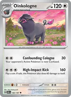 Oinkologne card from Obsidian Flames, number 183/197