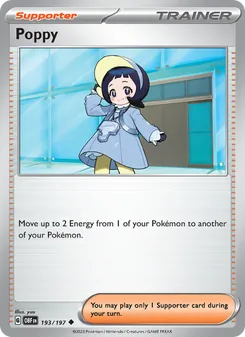 Poppy card from Obsidian Flames, number 193/197