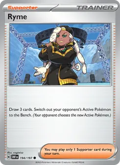 Ryme card from Obsidian Flames, number 194/197