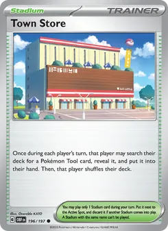 Town Store card from Obsidian Flames, number 196/197