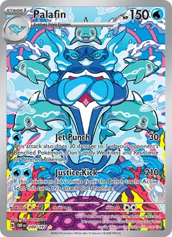 Palafin card from Obsidian Flames, number 200/197