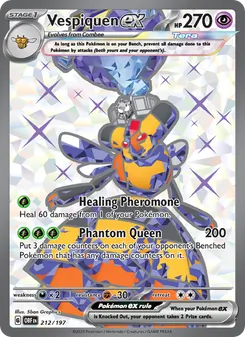 Vespiquen ex card from Obsidian Flames, number 212/197