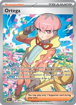 Ortega card from Obsidian Flames, number 219/197