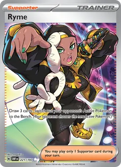 Ryme card from Obsidian Flames, number 221/197
