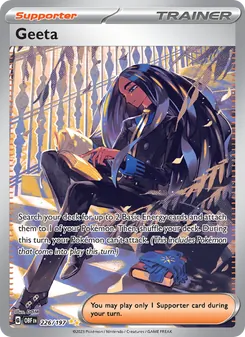 Geeta card from Obsidian Flames, number 226/197