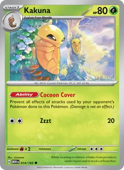 Kakuna card from 151, number 014/165