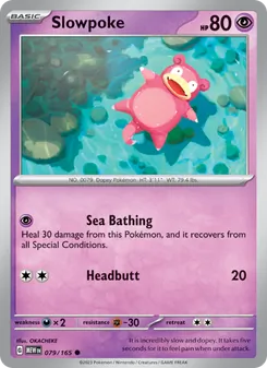 Slowpoke card from 151, number 079/165