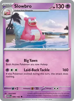 Slowbro card from 151, number 080/165