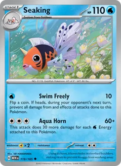 Seaking card from 151, number 119/165