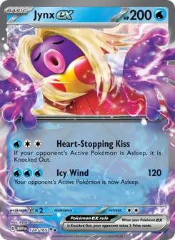 Jynx ex card from 151, number 124/165