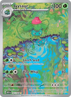 Ivysaur card from 151, number 167/165