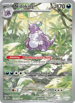 Nidoking card from 151, number 174/165
