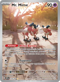 Mr. Mime card from 151, number 179/165