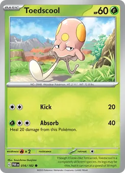 Toedscool card from Paradox Rift, number 016/182