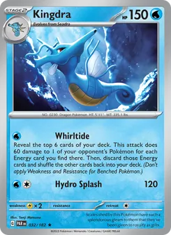 Kingdra card from Paradox Rift, number 032/182
