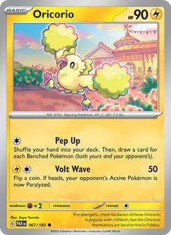 Oricorio card from Paradox Rift, number 067/182