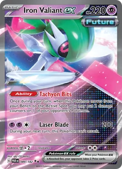 Iron Valiant ex card from Paradox Rift, number 089/182