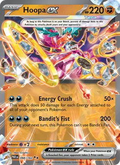 Hoopa ex card from Paradox Rift, number 098/182