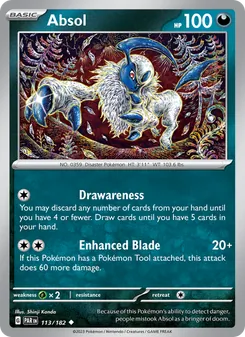 Absol card from Paradox Rift, number 113/182